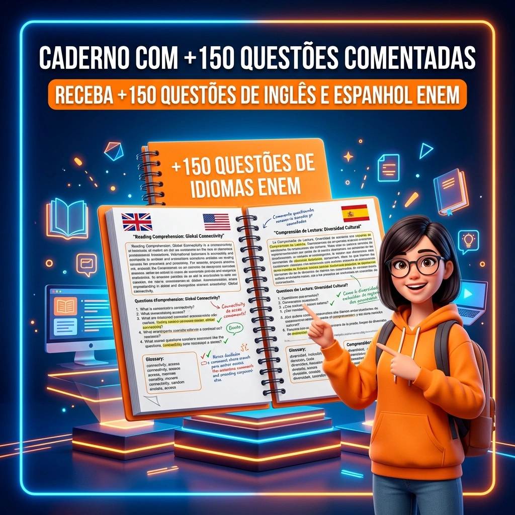 Bônus 1 - Caderno de Questões Inglês e Espanhol Comentadas